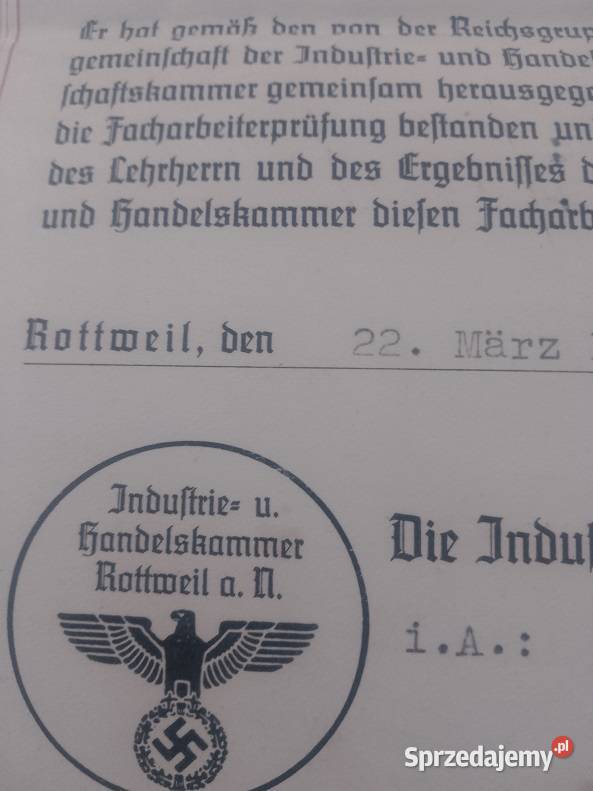 III Rzesza Dokumenty warmińsko-mazurskie Milejewo