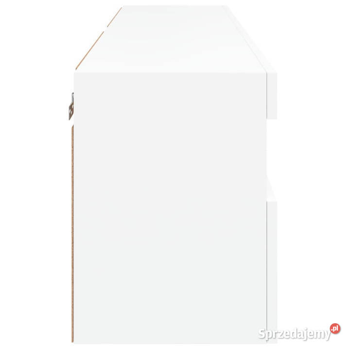 Ścienne szafki TV z LED 2 białe 60x30x40 Warszawa