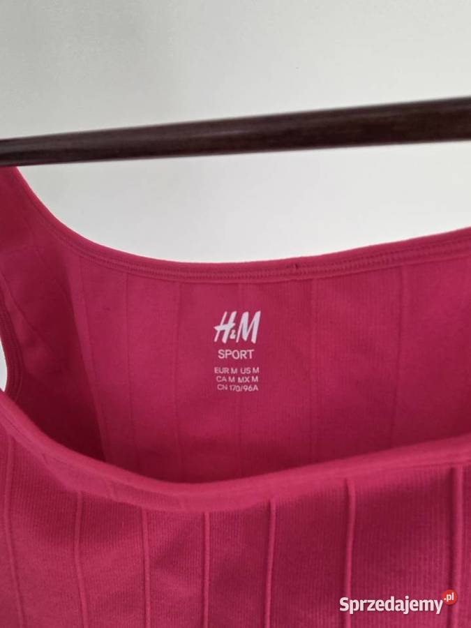 Różowy top crop top bluzka na ramiączkach Liszki