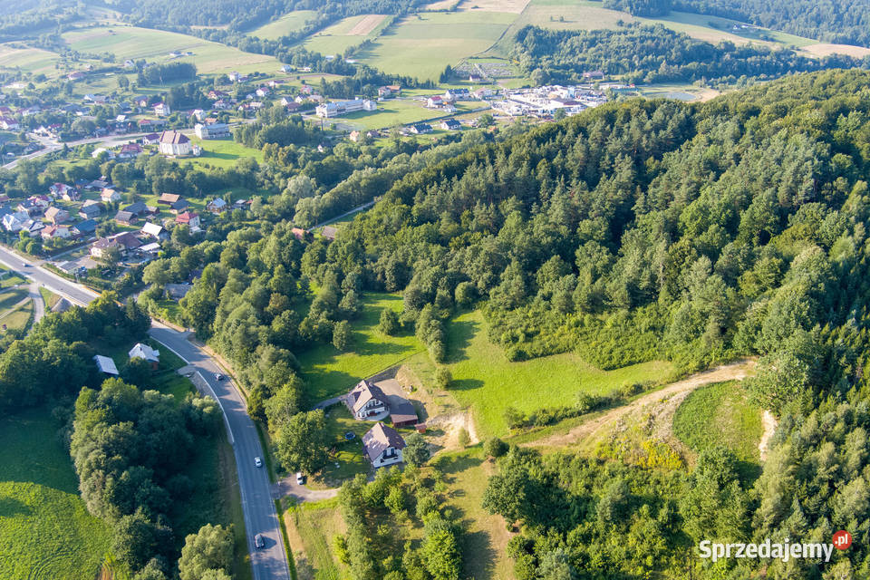 Działka Bieszczady Hoczew na trasie Lesko 70zł/m2 Sprzedaż Sprzedaż podkarpackie