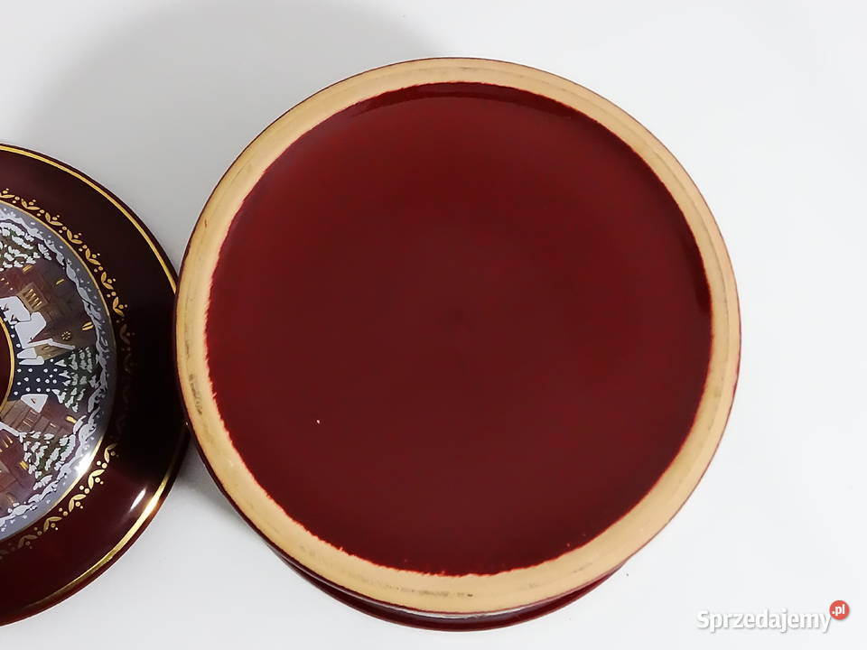 Dekoracyjny pojemnik świąteczny z pokrywką Biłgoraj