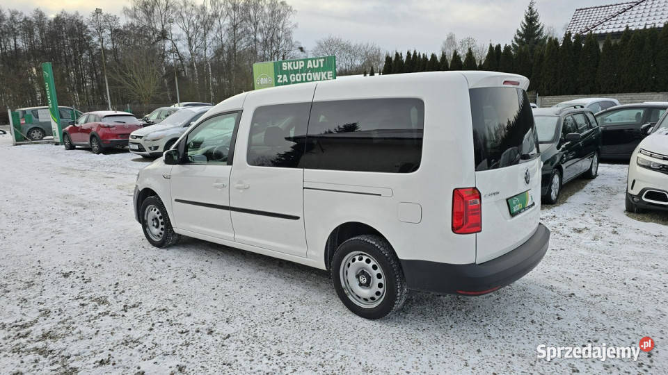 Volkswagen Caddy Maxi 5 drzwi PDC IV 2015 Rok produkcji 2019 Zieleniewo sprzedam