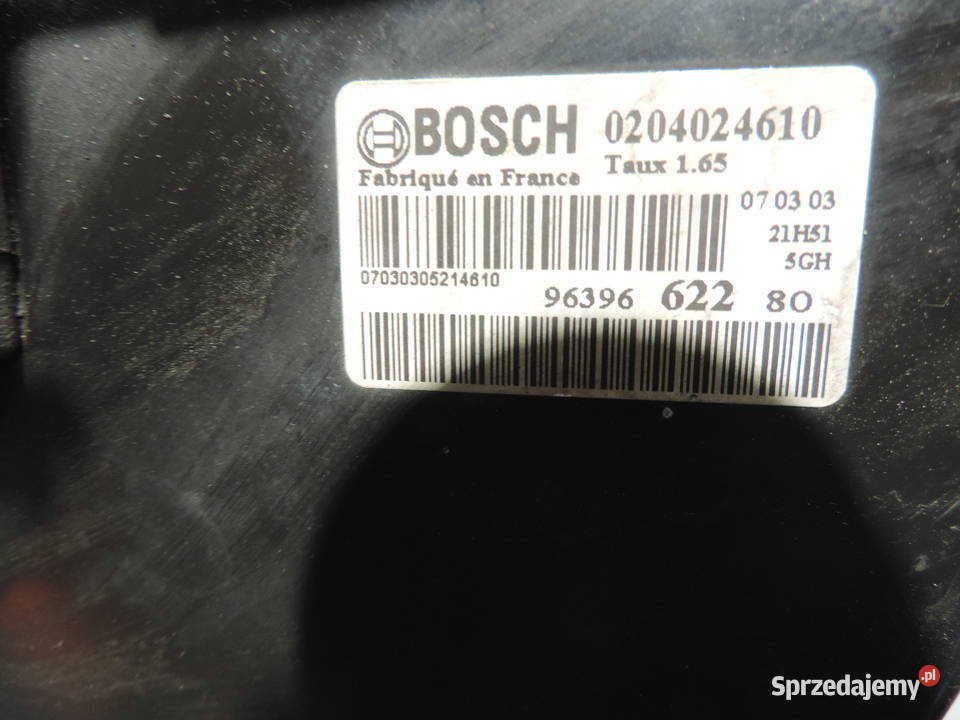 PEUGEOT 307 16 16V SERWO HAMULCOWE 9639662280 Nowy Sącz