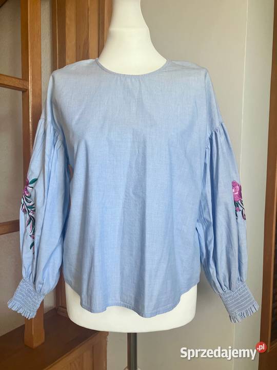 Bluzka koszula Only błękitna bawełniana hafty sprzedam