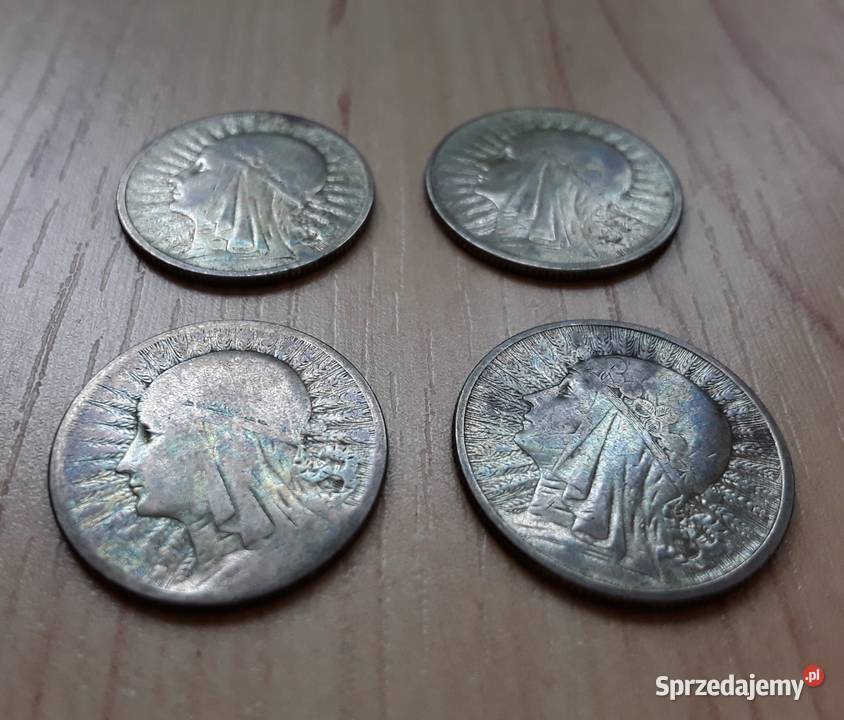 Monety srebrne 2 z 1933 i 1934 r srebro mazowieckie Warszawa