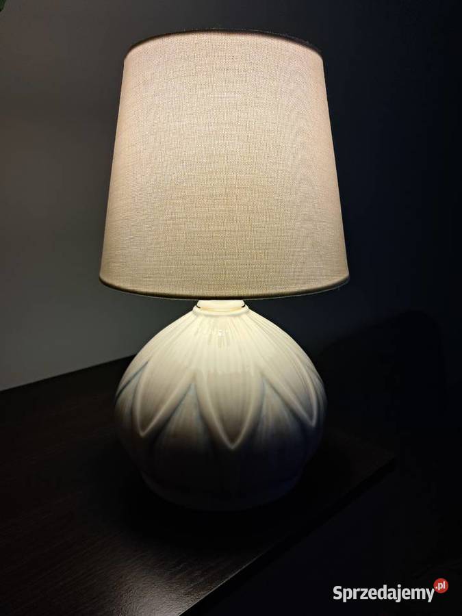 Lampa Ceramiczna Belleek Lotus Blossom Vintage Lampy stołowe i nocne Kraków