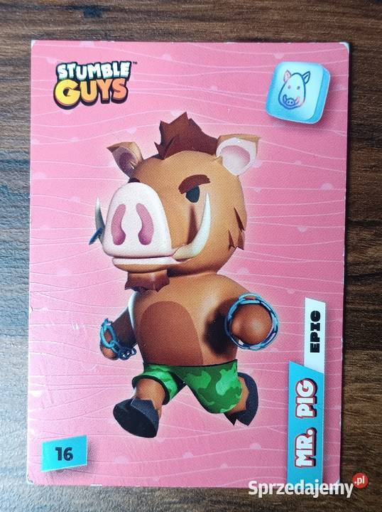 Stumble guys 16 Mr Pig Epic Karta kolekcjonerska małopolskie Zbylitowska Góra