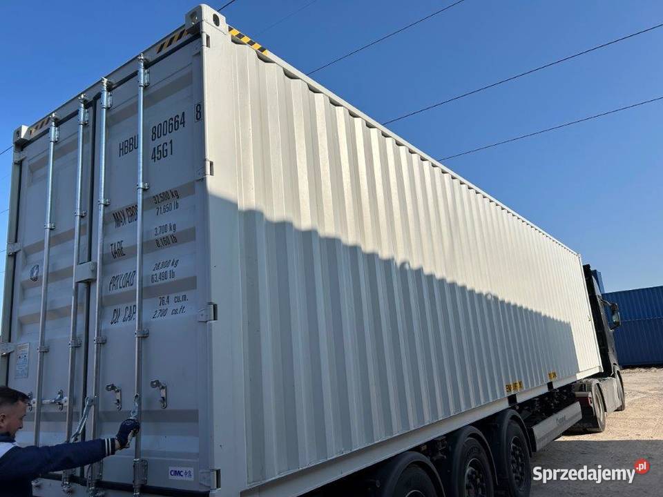 Kontenery morskie 12 m 40HC NOWE jasno szare