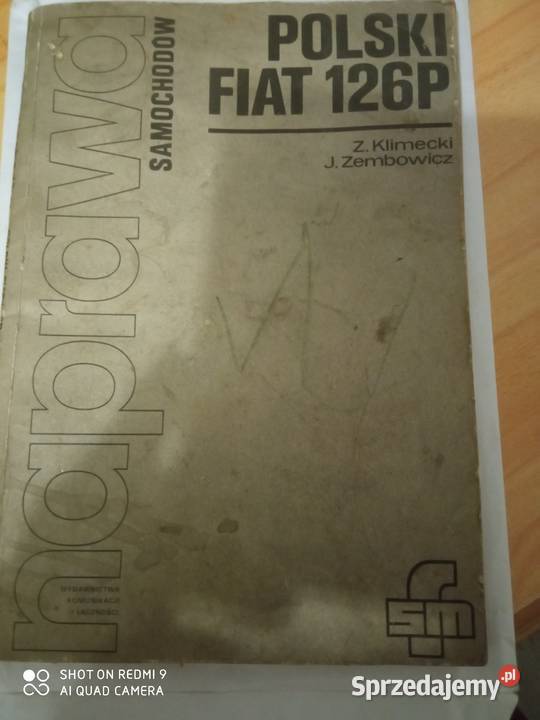 Kśiążka naprawa samochodowa fiat 126p malczan Tomaszów Lubelski