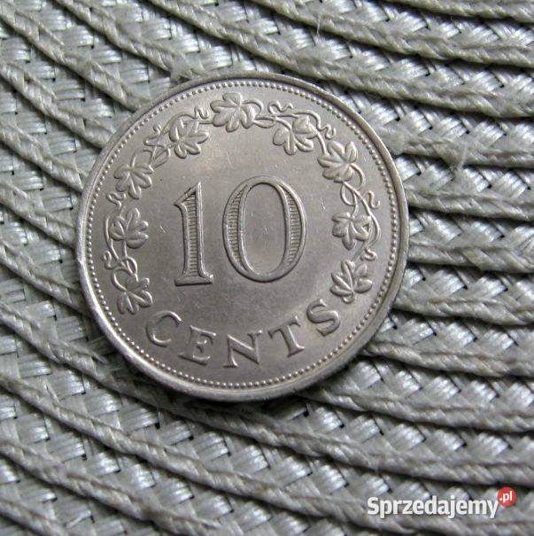 Malta 10 Cent 1972r Numizmatyka wielkopolskie Kalisz
