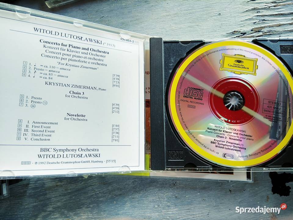 Lutosławski Piano concerto muzyka cd Antykwariat Warszawa sprzedam