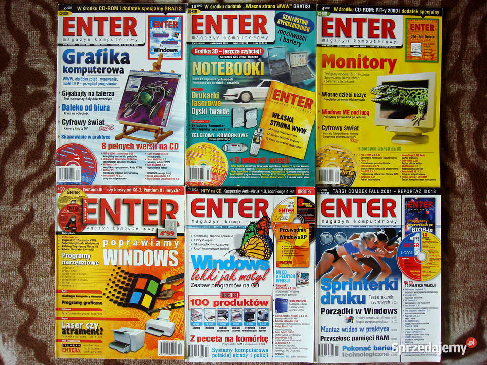 CHIP PC WORLD KOMPUTER ENTER INNE 46x CD 31x świętokrzyskie