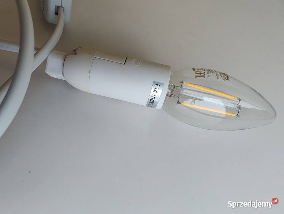 Kabel z wtyczką i włącznikiem oprawą E 14 warmińsko-mazurskie Olecko sprzedam