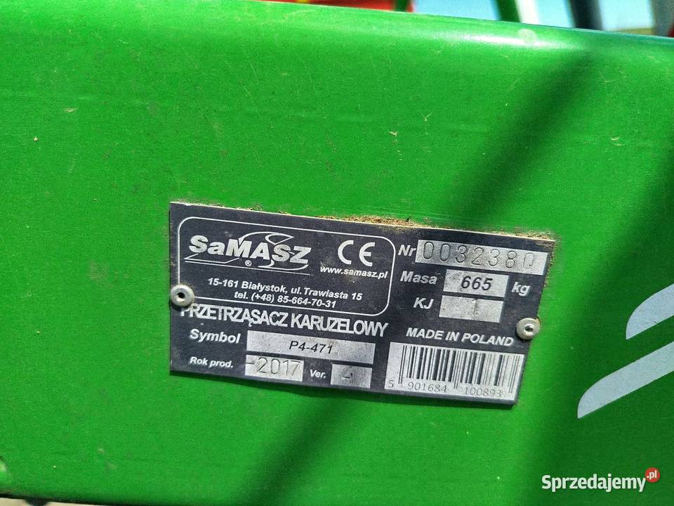 Przetrząsarka karuzelowa Samasz P4 471 nieuszkodzony Stary Dzierzgoń