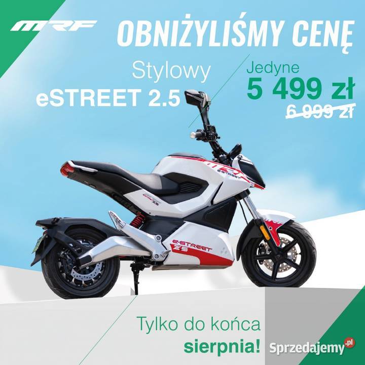 Nowość Motorower elektryczny MRF ESTREET 25 Nowy Sącz