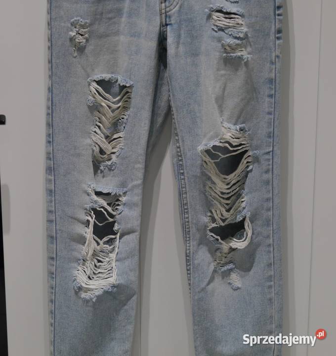 Sinsay świetne spodnie z dziurami 32 XXS Moda i Styl Wrocław