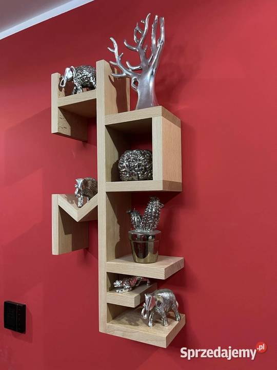 Półka drewniana wisząca HOME Design KOLORY 12cm Dębica