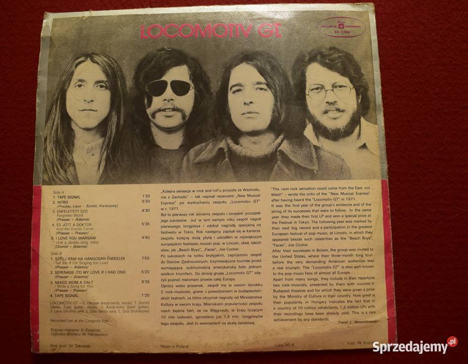 Locomotiv GT In Warsaw płyta koncertowa z roku