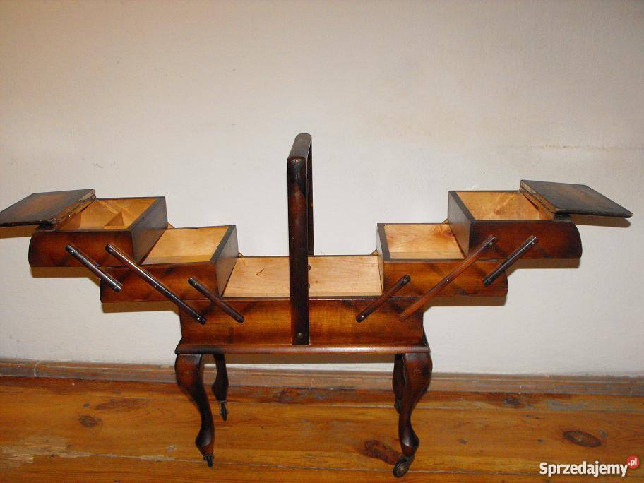 3poziomowy drewniany niciak na kółkach Skierniewice