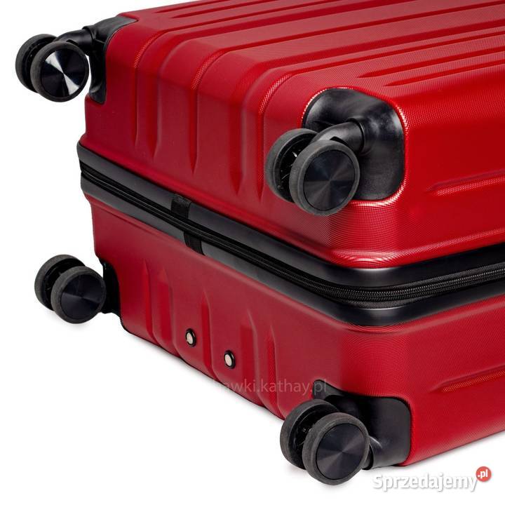 Zestaw podróżnych walizek XXL bordo 3w1 ABS sprzedam