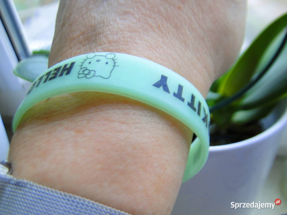 Oryginalna Hello Kitty bransoletka silikon Nowa
