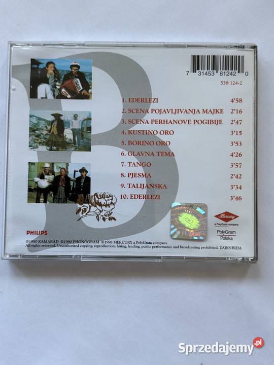 Czas cyganow Kuduzplyta CD z muzyka do filmow CD Kultura i Rozrywka lubelskie Lublin