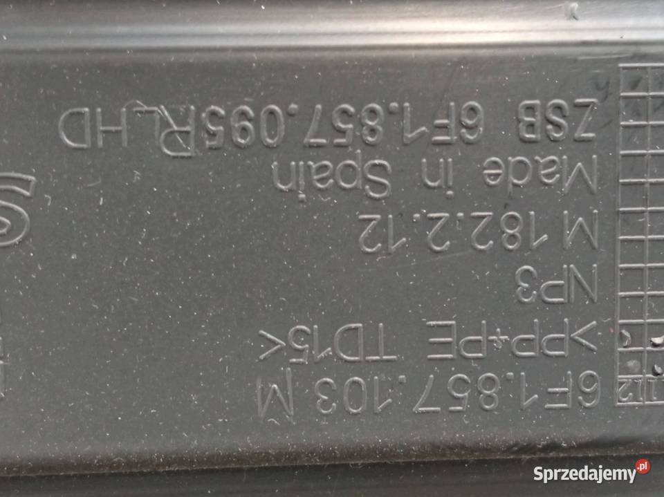 SCHOWEK PRAWY PASAŻERA DESKI EU 6F 6F1857103M sprzedam