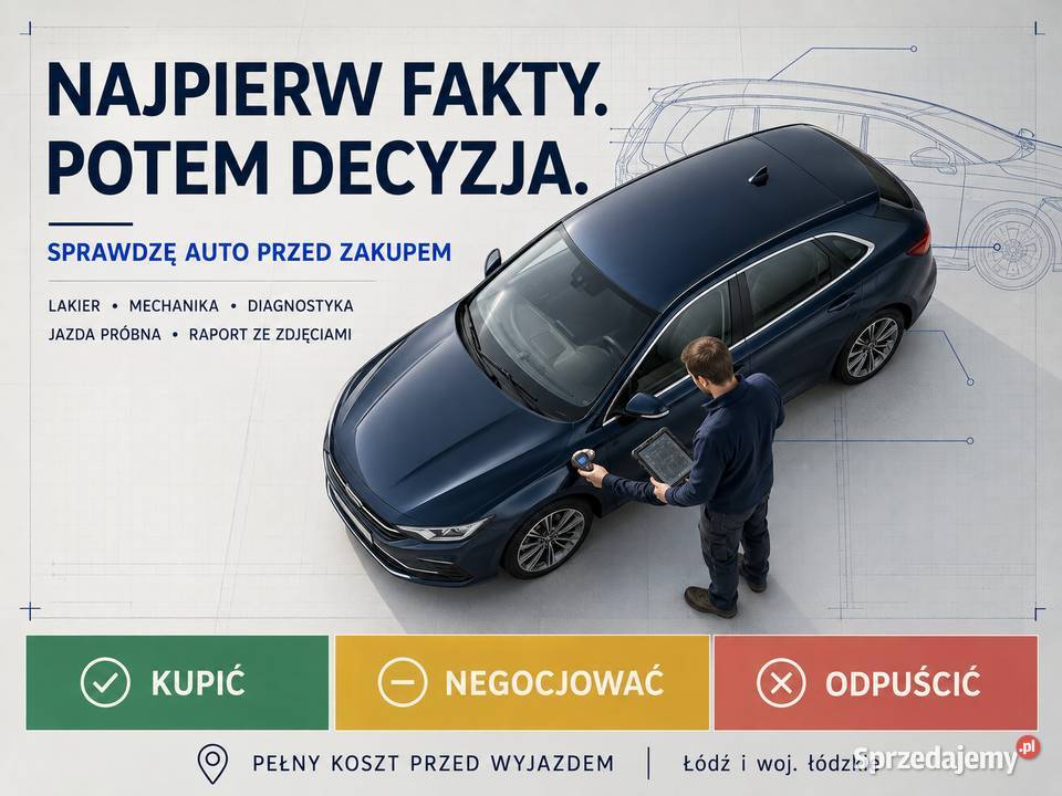 Sprawdzenie auta przed zakupem – Łódź, pomiar lakieru, komputer