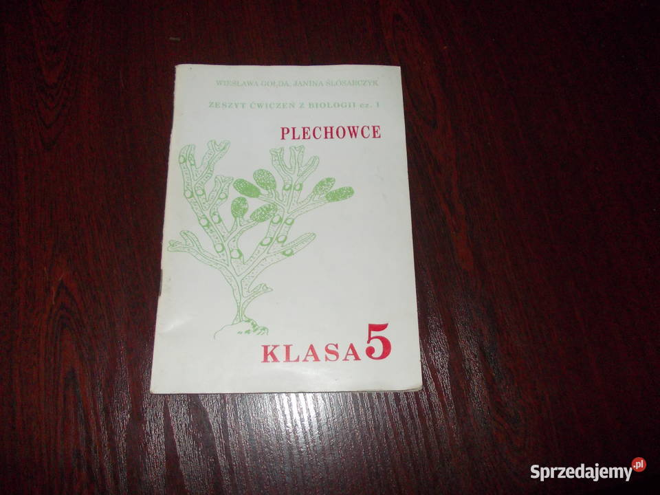klasa 5 zeszyt cwiczek z biologii z 1992 roku Stalowa Wola