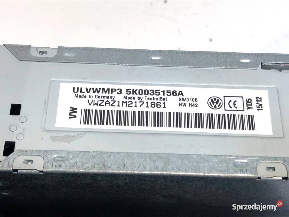 RADIO VW GOLF VI 5K0035156A 0814 ODTWARZACZ