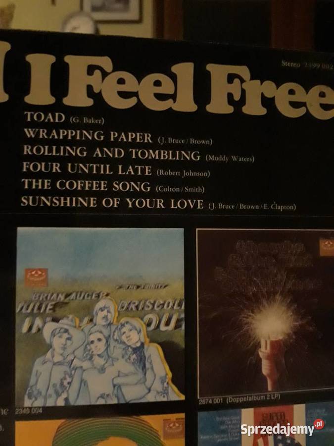 CREAM Feel in Free Printed in Germany 1976 podkarpackie Rzeszów sprzedam