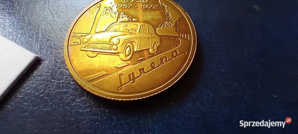 Stare monety Medal Syrena FSO 180 podkarpackie Lesko sprzedam