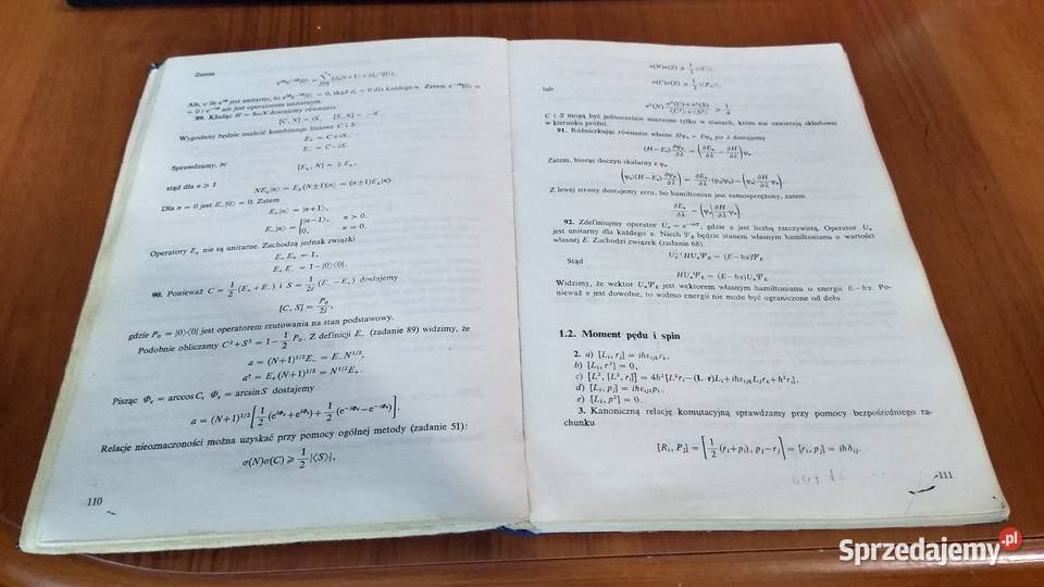 Zbiór zadań z mechaniki kwantowej Brojan Rok wydania 1978 Gdańsk