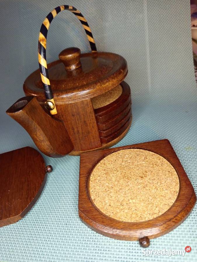 Stary drewniana Rustykalny zestaw podkładek mazowieckie Warszawa