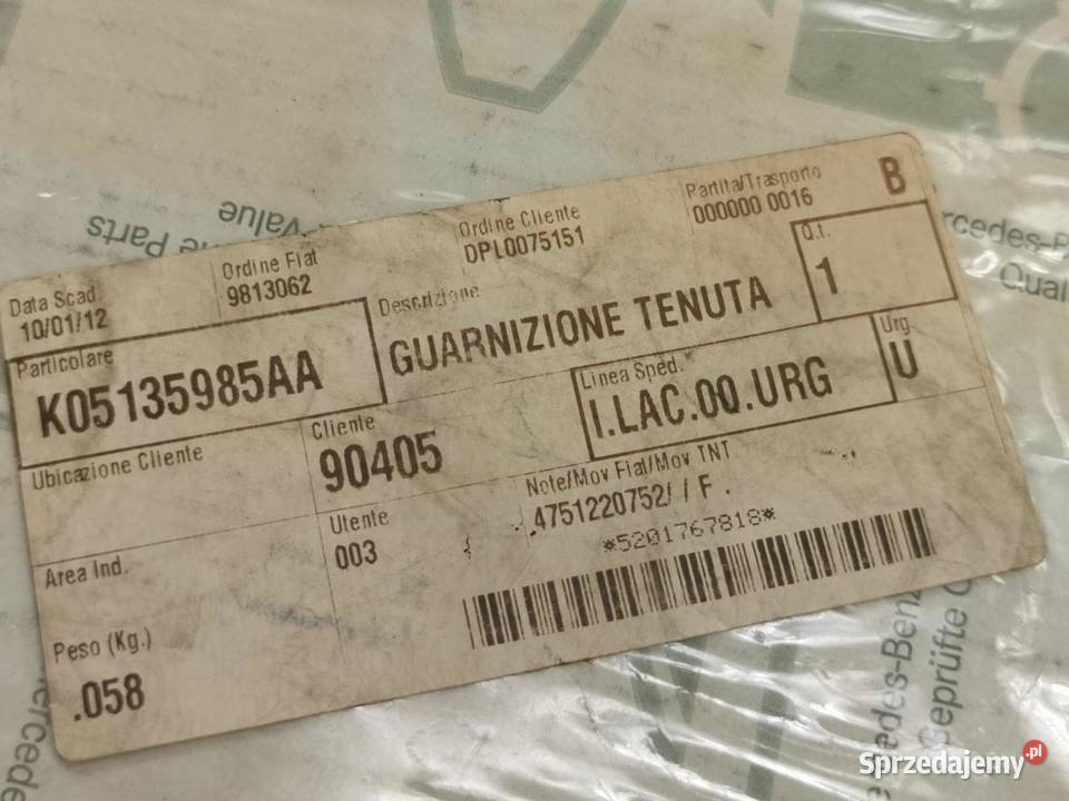 USZCZELKA KOLEKTORA WYDECHOWEGO MERCEDESBENZ CRD lubelskie