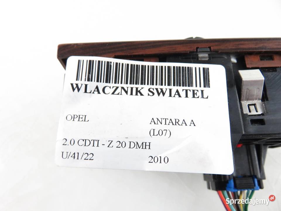 WŁĄCZNIK ŚWIATEŁ OPEL ANTARA A L07 96672907