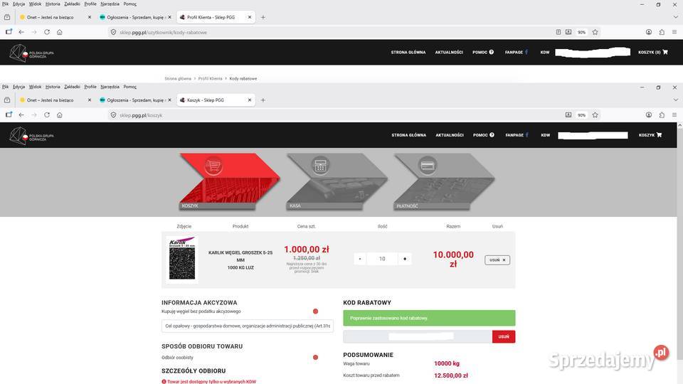 Kod Rabatowy PGG rabat 250 promocja na węgiel Czarków