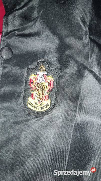czarna szata Gryffindoru z dodatkowym krawatem