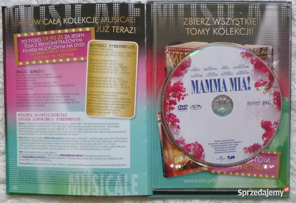Film DVD Mamma mia Warszawa sprzedam