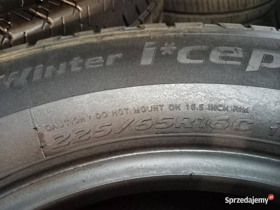 2x Opona UŻYWANA ZIMOWA BUS 22565R16C HANKOOK 79 Pozostałe Zaścianki sprzedam