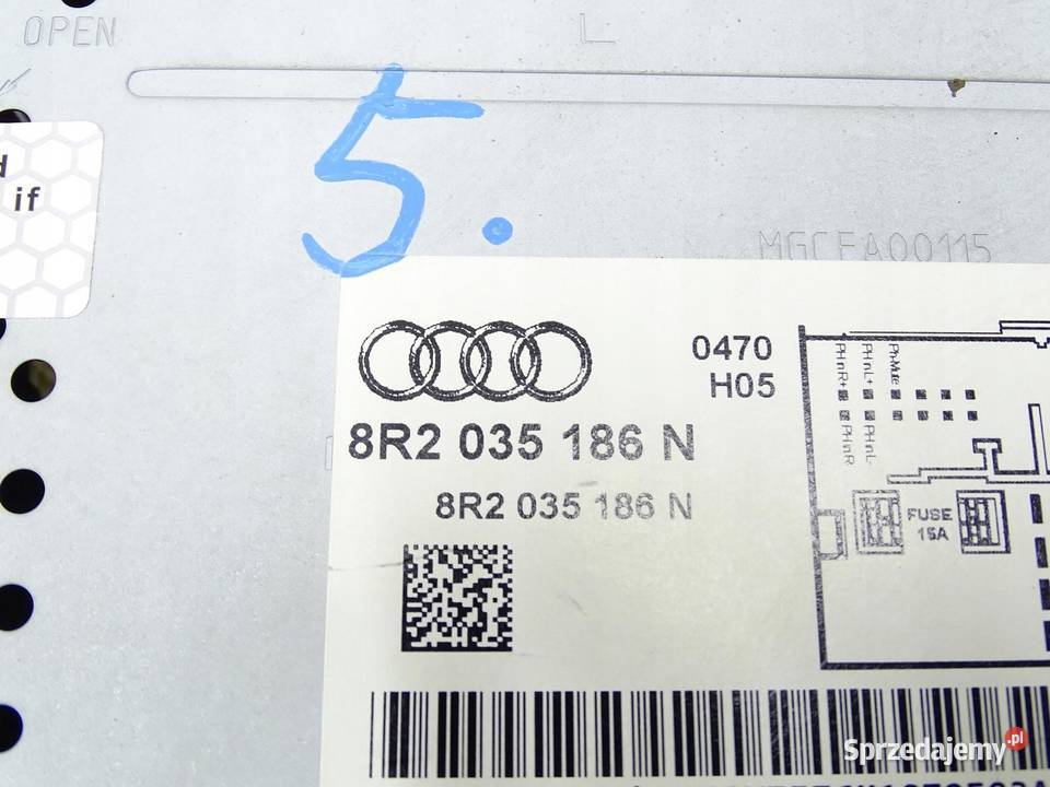 RADIO CD ZMIENIARKA 8R2035186N AUDI A4 B8 A5 8T sprzedam