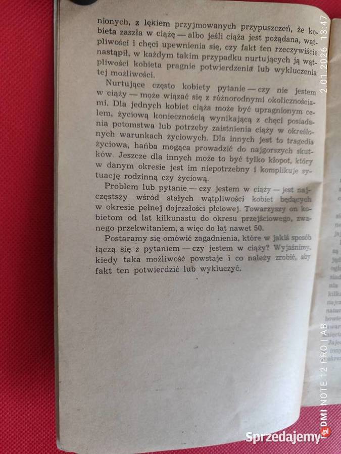 Czy jestem w ciąży dr Zb Sternadel PZWL 1973 r Katowice
