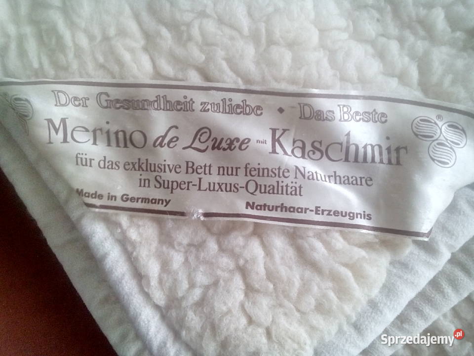 Kołdra wełniana Merynos Pozostałe Łódź sprzedam