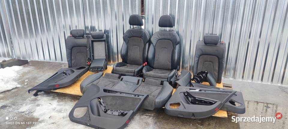 FOTEL FOTELE AUDI A4 B8 S LINE SKÓRA MATERIAŁ