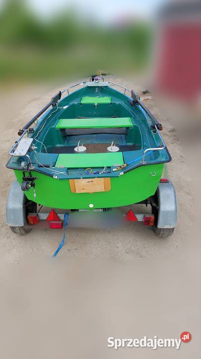 Łódź łódka wędkarska z przyczepą Zestaw NOWA