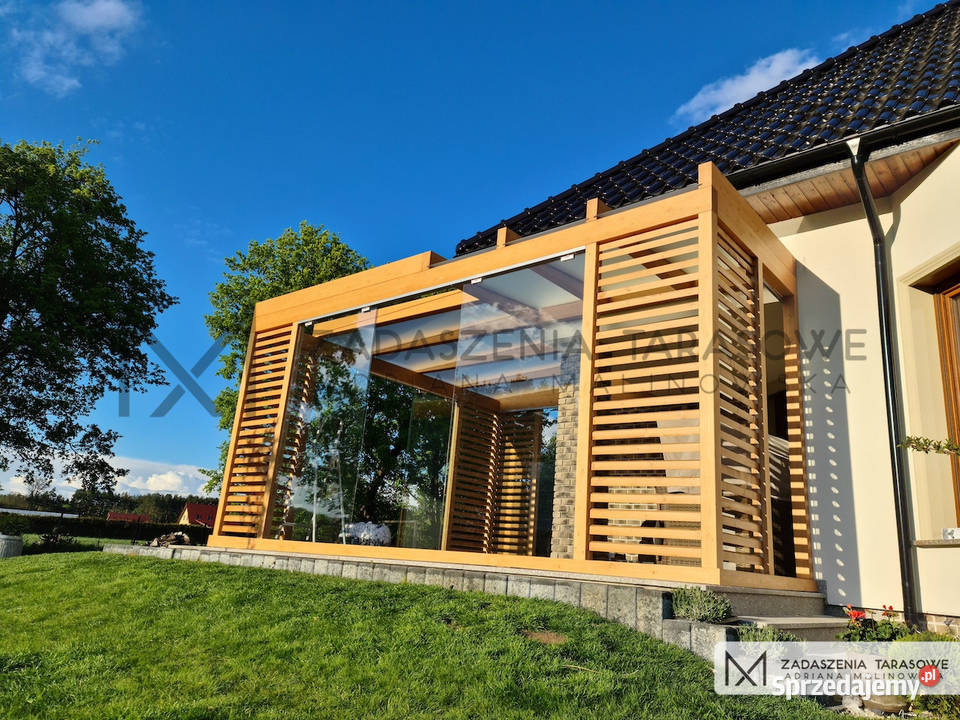 Zadaszenie narożne ze szkłem przesuwnym Warszawa