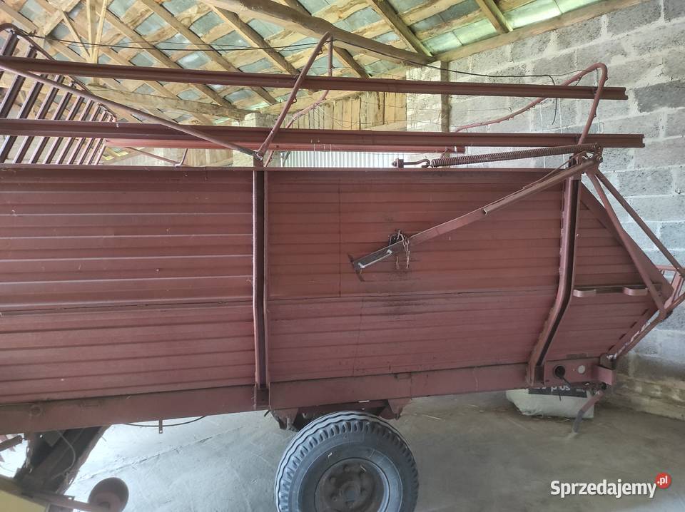 Przyczepa samozbierająca T 055 Agromet Kunów nieuszkodzony lubelskie Kasyldów