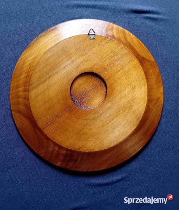 Zawieszany talerz drewniany rękodzieło druga Koźminek