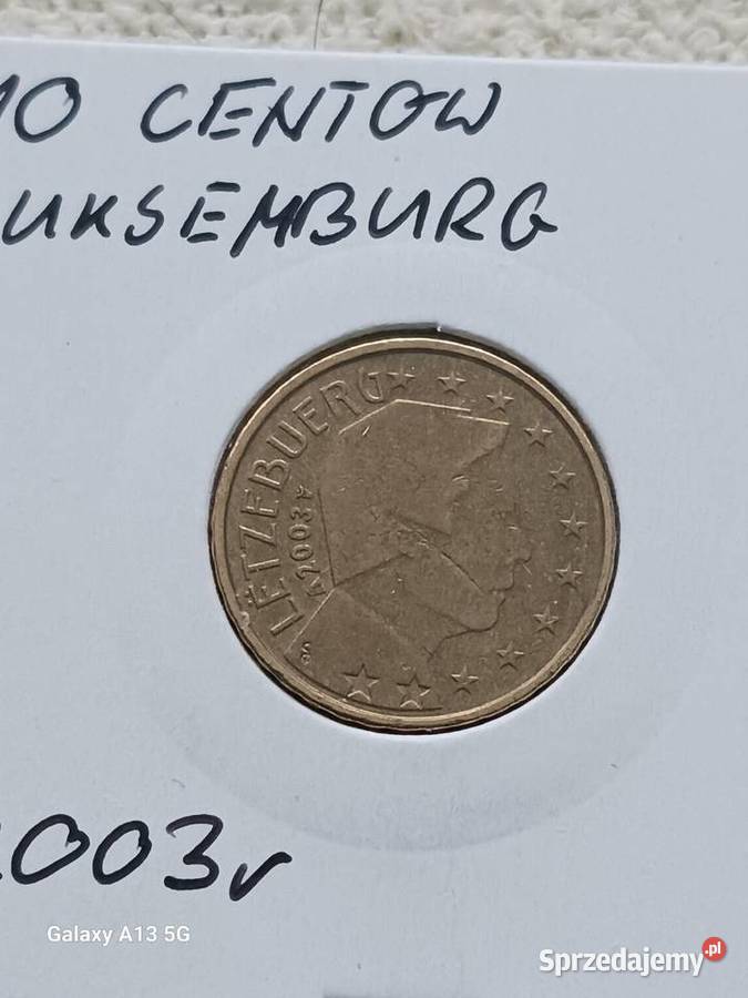 10 Centów Luksemburg 2003 r