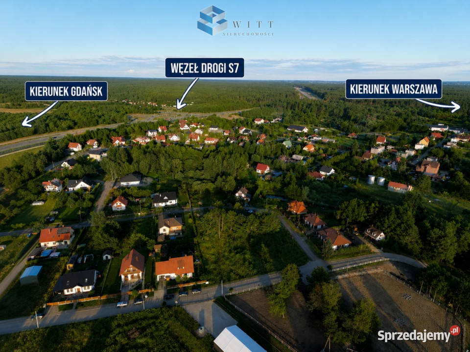 Sprzedaż gruntu 1800m2 Miłomłyn Sprzedaż